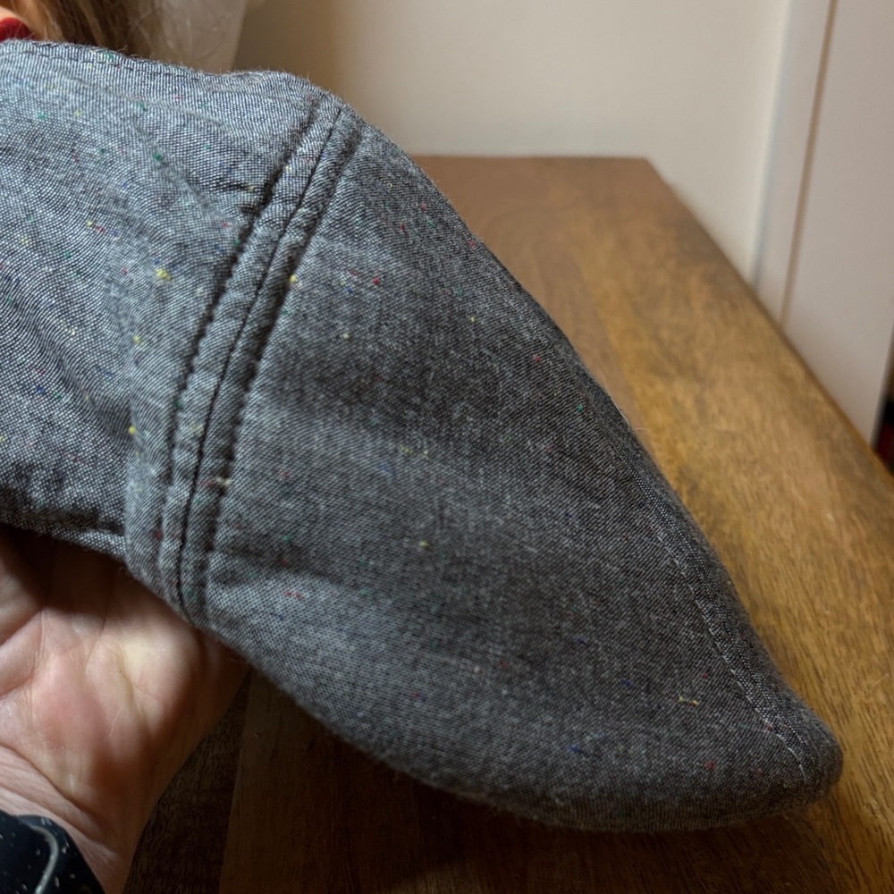 Urban Pipeline Gray Cotton Flat Cap L/XL